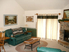 Cozy and comfortable with a gas fireplace.